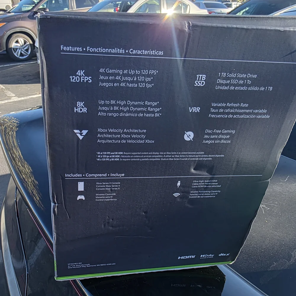 Microsoft Console Box - Black with Green Highlights